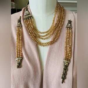 Heidi Daus 3 pc set 🆕 “Deco Master Clasp” Swarovski Crystals Necklace/Bracelets
